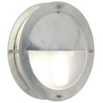 Nordlux Malte Applique Murale Acier Galvanisé Gris - Extérieur - Zone côtière | 240mm - IP54 - Convient pour E27