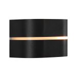 Nordlux Sibelis Wandlamp Aluminium Zwart | IP44 - Geschikt voor E27