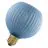 Osram Decor LED Lamp Blauw Glas LED E27 Globe Mat 3.5W 300lm - 827 Zeer Warm Wit | Vervangt 25W